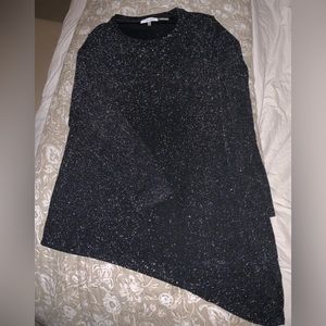 Calvin Klein sparkle Black A~Symmetrical blouse ( worn once )